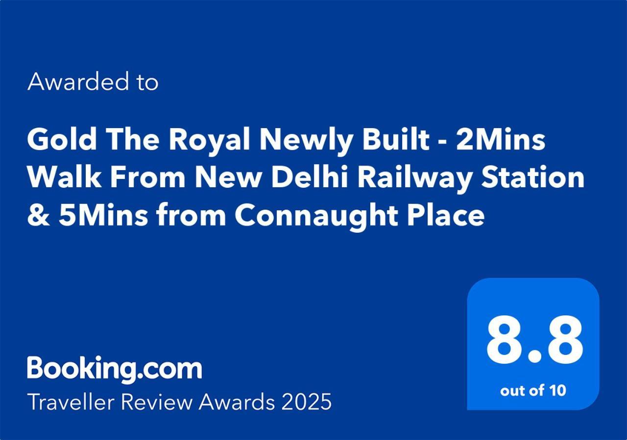 Newly Built Gold The Royal With Rooftop Restaurant - 2Mins Walk From New Delhi Rail Station & 5Mins From Connaught Place Buitenkant foto