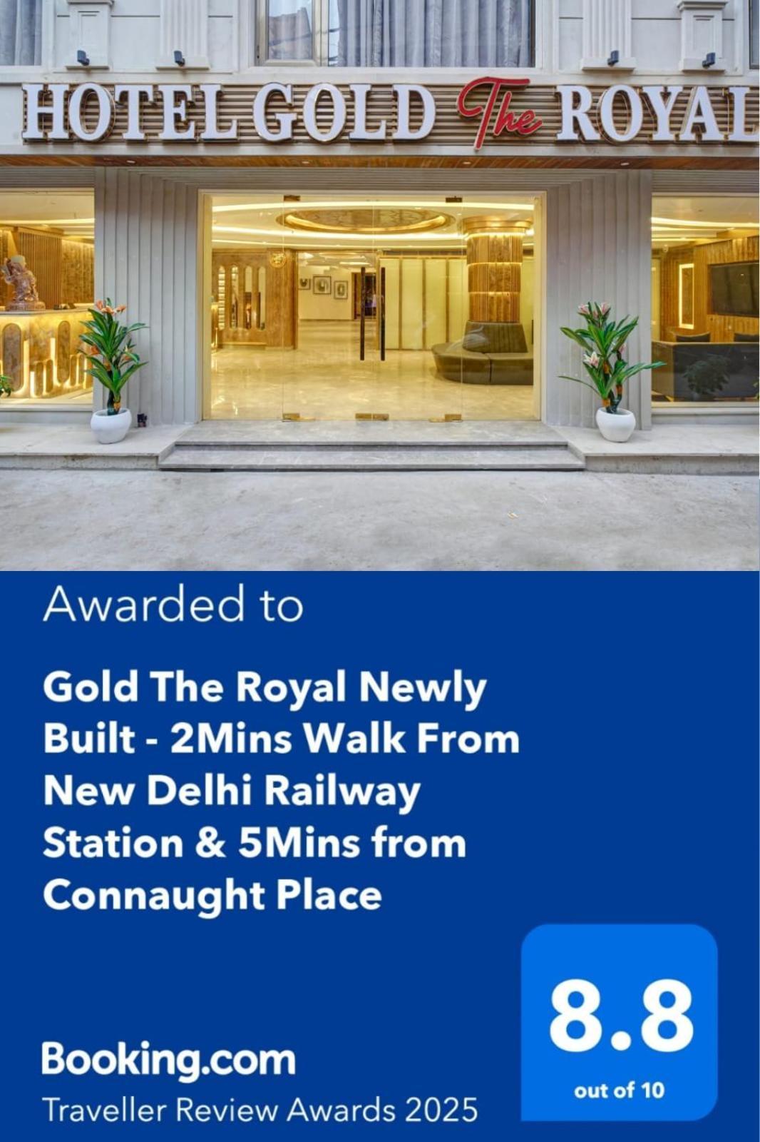 Newly Built Gold The Royal With Rooftop Restaurant - 2Mins Walk From New Delhi Rail Station & 5Mins From Connaught Place Buitenkant foto